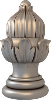 Finial (SHS_0023) 3D model for CNC machine