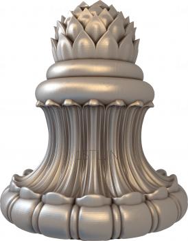 Finial (SHS_0028) 3D model for CNC machine