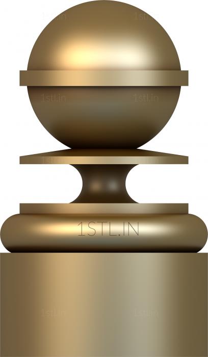 Finial (SHS_0044) 3D model for CNC machine