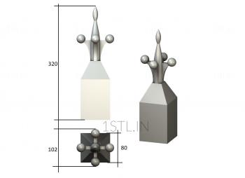 Finial (SHS_0045) 3D model for CNC machine