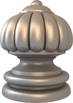 Finial (SHS_0054) 3D model for CNC machine