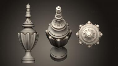 Finial (SHS_0076) 3D model for CNC machine