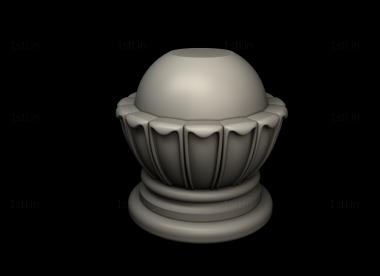 Finial (SHS_0079) 3D model for CNC machine