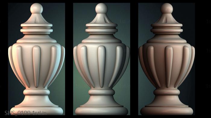 कलश (SHS_0100) सीएनसी मशीन के लिए 3D मॉडल