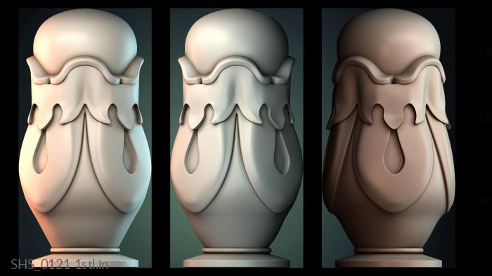 कलश (SHS_0121) सीएनसी मशीन के लिए 3D मॉडल