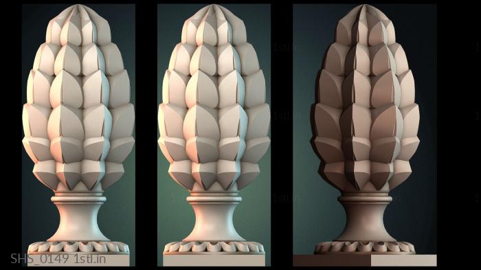 कलश (SHS_0149) सीएनसी मशीन के लिए 3D मॉडल