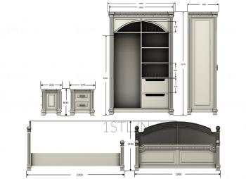 Cupboard (SHK_0107) 3D model for CNC machine