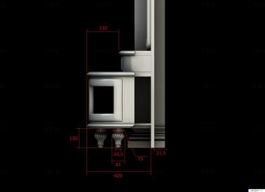 Cupboard (SHK_0150) 3D model for CNC machine