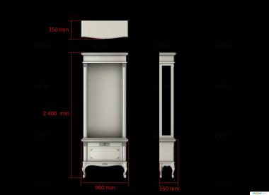 Cupboard (SHK_0154) 3D model for CNC machine