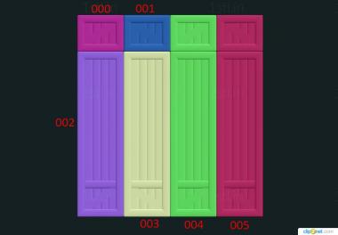 Cupboard (SHK_0155) 3D model for CNC machine