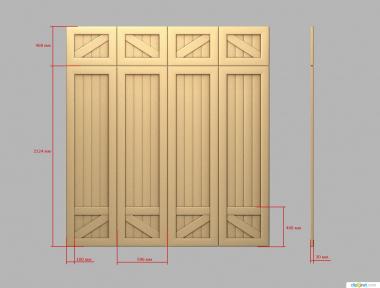 Cupboard (SHK_0155) 3D model for CNC machine