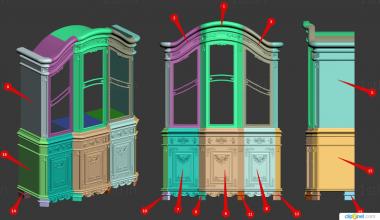 Cupboard (SHK_0174) 3D model for CNC machine