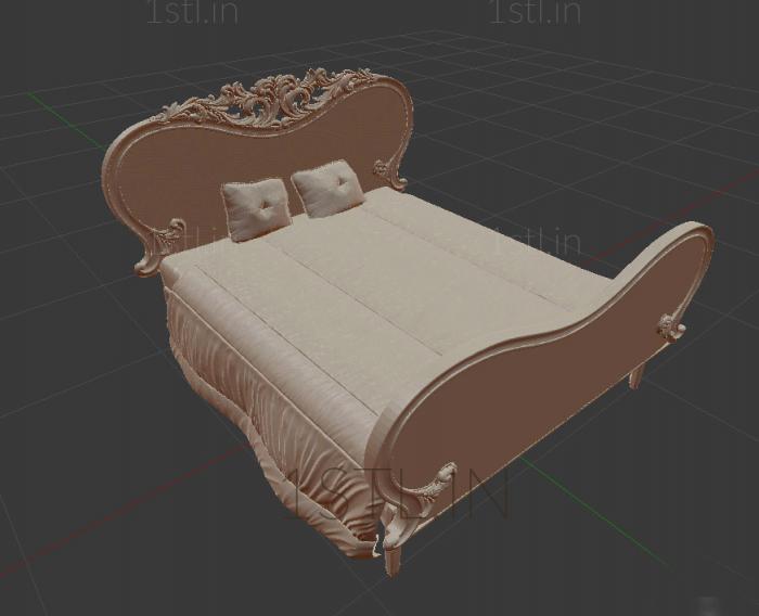 Headboard (SK_0007) 3D model for CNC machine