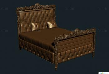 Headboard (SK_0046) 3D model for CNC machine