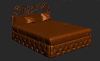 Headboard (SK_0055) 3D model for CNC machine