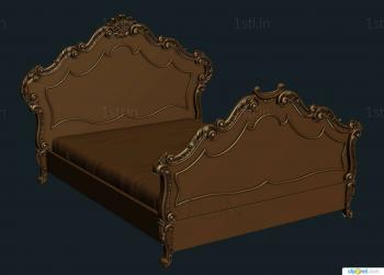 Headboard (SK_0060) 3D model for CNC machine