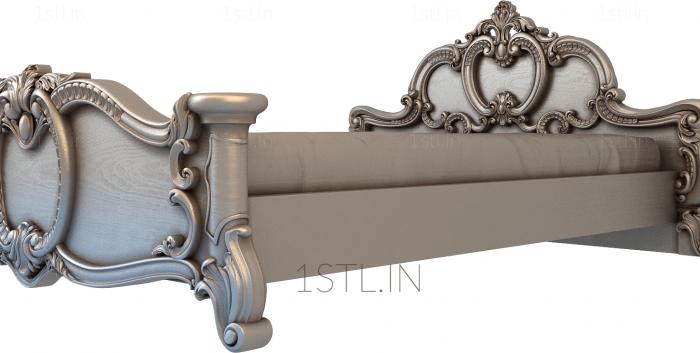 Headboard (SK_0077) 3D model for CNC machine