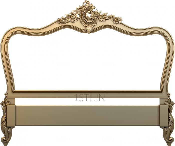 Headboard (SK_0107) 3D model for CNC machine