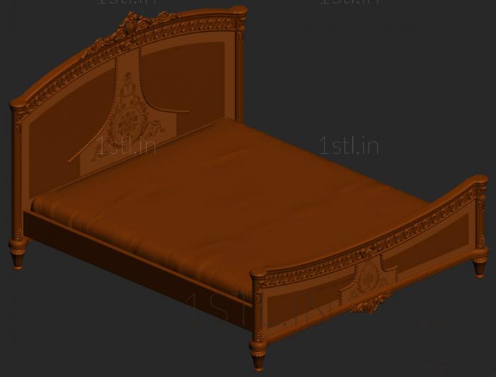 Headboard (SK_0118) 3D model for CNC machine