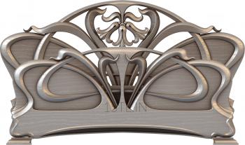 Headboard (SK_0137) 3D model for CNC machine