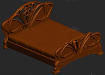 Headboard (SK_0137) 3D model for CNC machine