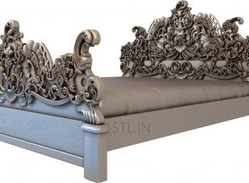 Headboard (SK_0147) 3D model for CNC machine