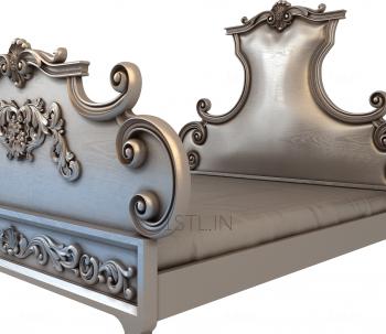 Headboard (SK_0160) 3D model for CNC machine