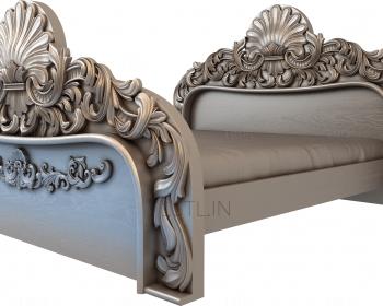 Headboard (SK_0172) 3D model for CNC machine