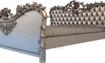 Headboard (SK_0177) 3D model for CNC machine