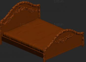 Headboard (SK_0186) 3D model for CNC machine