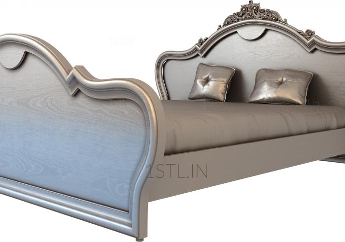 Headboard (SK_0205) 3D model for CNC machine