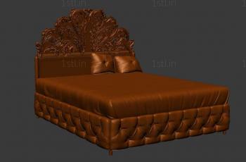 Headboard (SK_0215) 3D model for CNC machine