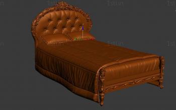 Headboard (SK_0218) 3D model for CNC machine