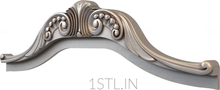 Headboard (SK_0229) 3D model for CNC machine