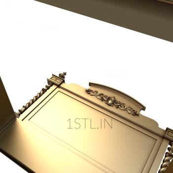 Headboard (SK_0298) 3D model for CNC machine