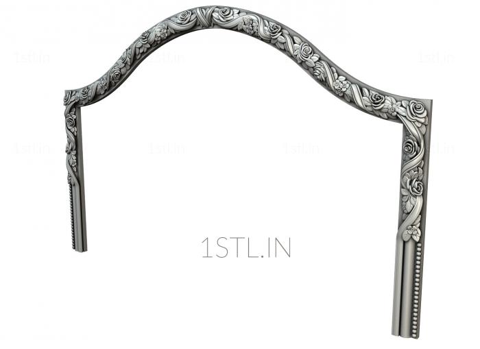 Headboard (SK_0306) 3D model for CNC machine