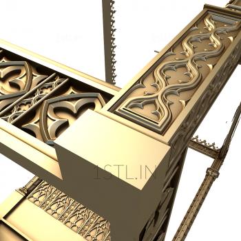 Headboard (SK_0312) 3D model for CNC machine