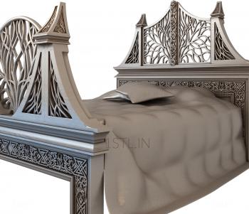 Headboard (SK_0394) 3D model for CNC machine