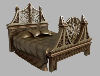 Headboard (SK_0394) 3D model for CNC machine