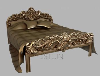 Headboard (SK_0395) 3D model for CNC machine