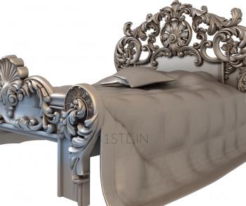 Headboard (SK_0396) 3D model for CNC machine