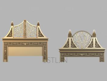 Headboard (SK_0403) 3D model for CNC machine