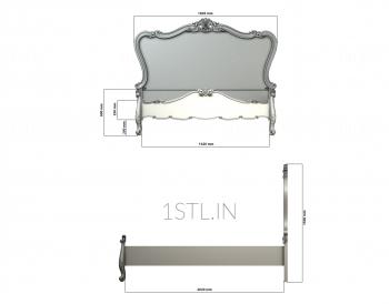 Headboard (SK_0411) 3D model for CNC machine