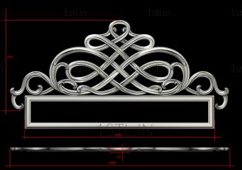 Headboard (SK_0414) 3D model for CNC machine