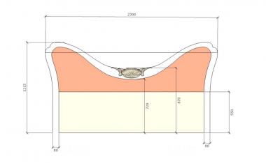 Headboard (SK_0469) 3D model for CNC machine