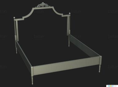 Headboard (SK_0472) 3D model for CNC machine