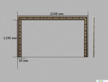 Headboard (SK_0475) 3D model for CNC machine