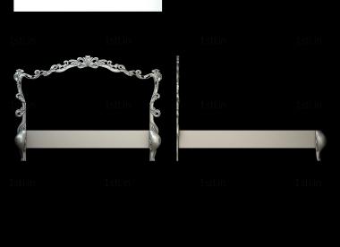 Headboard (SK_0486) 3D model for CNC machine