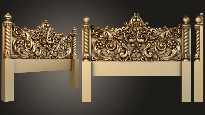 Headboard (SK_0490) 3D model for CNC machine