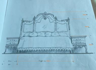 Headboard (SK_0495) 3D model for CNC machine